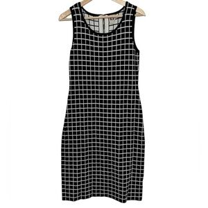 Anne Klein Checkerboard Sheath Dress Size Medium